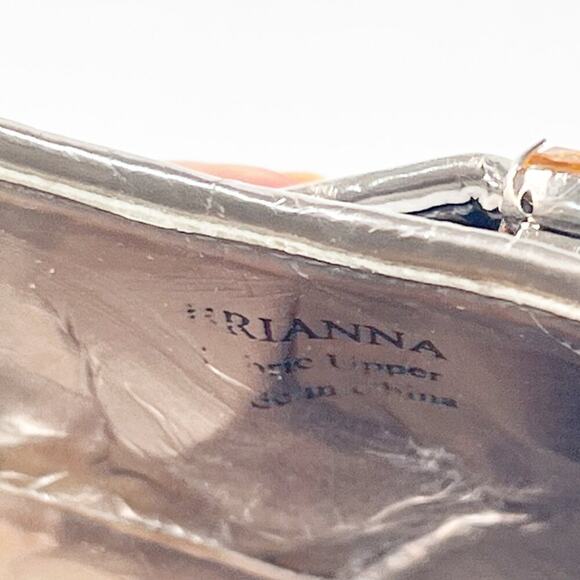 J Renee Brianna d'Orsay Silver Bronze Fabric Jeweled Stiletto Heels Shoes 7 - Picture 14 of 14